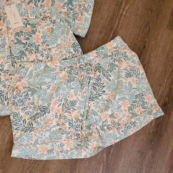 Joie floral 2pc super soft pajamas loungewear shirt shorts plus size 2X NEW!!!! - Picture 5 of 11